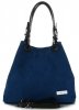 Kožené kabelka shopper bag Vittoria Gotti modrá V90047CH